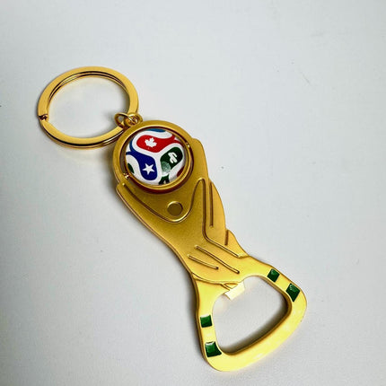 2026 World Cup Keychain Bottle Opener Gold Trophy