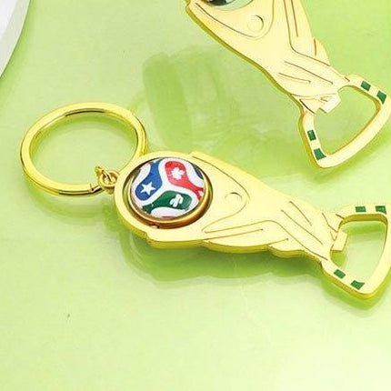 2026 World Cup Keychain Bottle Opener Gold Trophy