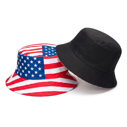 USA Patriotic Bucket Hat – American Flag Sun Hat Collection, Independence Day Fisherman Cap for Men & Women