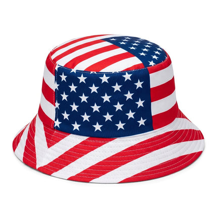 USA Patriotic Bucket Hat – American Flag Sun Hat Collection, Independence Day Fisherman Cap for Men & Women