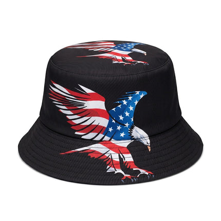 USA Patriotic Bucket Hat – American Flag Sun Hat Collection, Independence Day Fisherman Cap for Men & Women