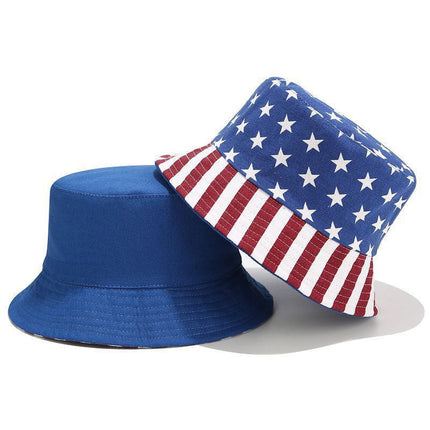 USA Patriotic Bucket Hat – American Flag Sun Hat Collection, Independence Day Fisherman Cap for Men & Women