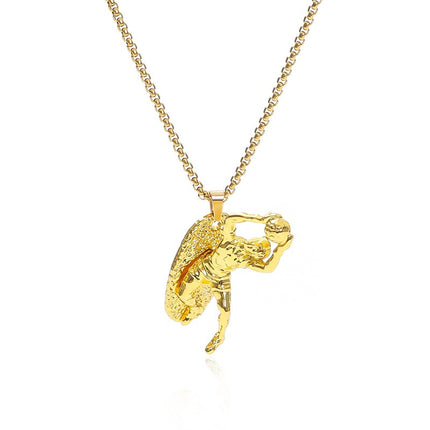 World Cup Trophy Pendant Necklace – Gold Soccer Champion Necklace, Football Trophy Charm Chain for Fans & Players