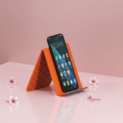 Foldable Silicone Phone & Tablet Stand – Flexible Multi-Angle Holder for iPhone, iPad, Android Devices
