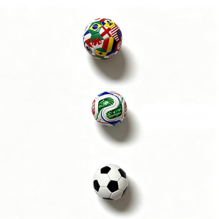 FIFA World Cup Soccer Ball Fridge Magnets – Mini Football Refrigerator Magnets with International Flag Designs, Sports Fan Collectible Kitchen Decor