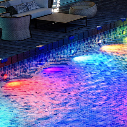Solar Powered RGB LED Pool Light – Waterproof Underwater Swimming Pool Light with Remote Control, Color Changing Outdoor Pond & Spa Lighting