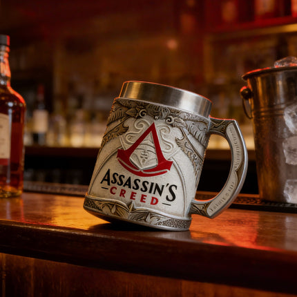 Assassin's Creed Viking Beer Mug – Stainless Steel Tankard for Gamers | Medieval Gaming Collectible Mug