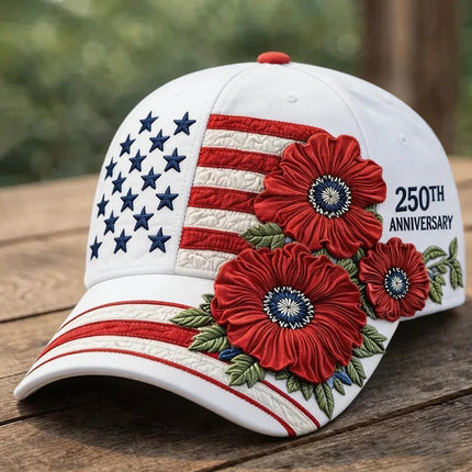 USA 250th Anniversary Baseball Cap – 1776–2026 Patriotic American Flag Hat | Fourth of July Adjustable Dad Cap for Men & Women