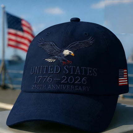 USA 250th Anniversary Baseball Cap – 1776–2026 Patriotic American Flag Hat | Fourth of July Adjustable Dad Cap for Men & Women