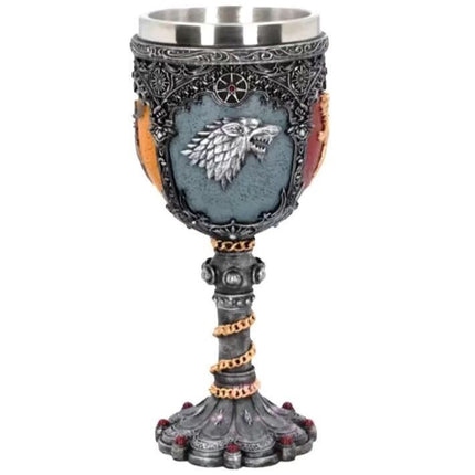 Game of Thrones Dragon & House Sigil Beer Mug Collection – Medieval Fantasy Tankards, Goblets & Stainless Steel Drinking Cups