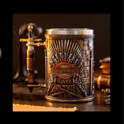 Game of Thrones Dragon & House Sigil Beer Mug Collection – Medieval Fantasy Tankards, Goblets & Stainless Steel Drinking Cups