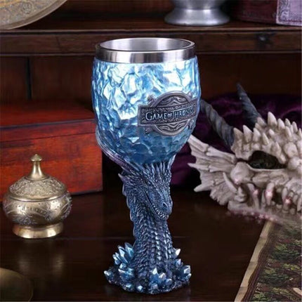 Game of Thrones Dragon & House Sigil Beer Mug Collection – Medieval Fantasy Tankards, Goblets & Stainless Steel Drinking Cups