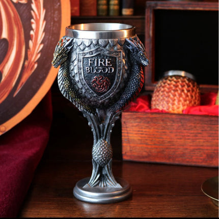 Game of Thrones Dragon & House Sigil Beer Mug Collection – Medieval Fantasy Tankards, Goblets & Stainless Steel Drinking Cups