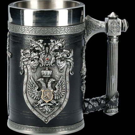 Game of Thrones Dragon & House Sigil Beer Mug Collection – Medieval Fantasy Tankards, Goblets & Stainless Steel Drinking Cups