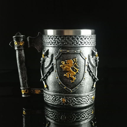 Game of Thrones Dragon & House Sigil Beer Mug Collection – Medieval Fantasy Tankards, Goblets & Stainless Steel Drinking Cups