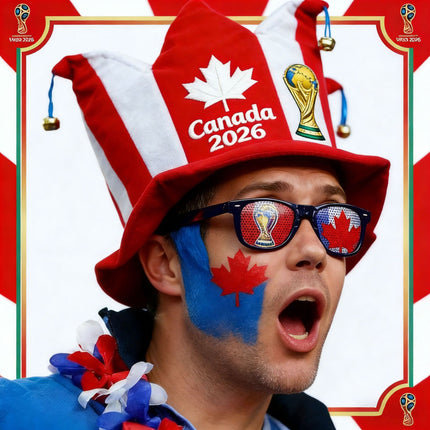 World Cup Nation Fan Jester Hat – International Soccer Supporter Costume Hat with Bells, Country Flag Party Headwear for Match Day Celebrations