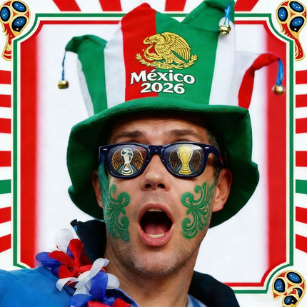 World Cup Nation Fan Jester Hat – International Soccer Supporter Costume Hat with Bells, Country Flag Party Headwear for Match Day Celebrations