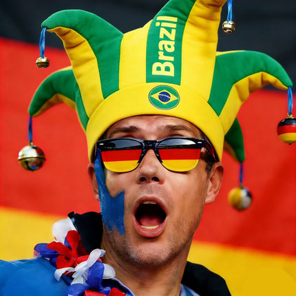 World Cup Nation Fan Jester Hat – International Soccer Supporter Costume Hat with Bells, Country Flag Party Headwear for Match Day Celebrations