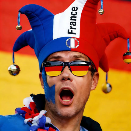 World Cup Nation Fan Jester Hat – International Soccer Supporter Costume Hat with Bells, Country Flag Party Headwear for Match Day Celebrations