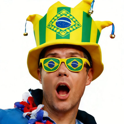 World Cup Nation Fan Jester Hat – International Soccer Supporter Costume Hat with Bells, Country Flag Party Headwear for Match Day Celebrations