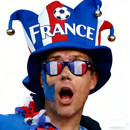 World Cup Nation Fan Jester Hat – International Soccer Supporter Costume Hat with Bells, Country Flag Party Headwear for Match Day Celebrations