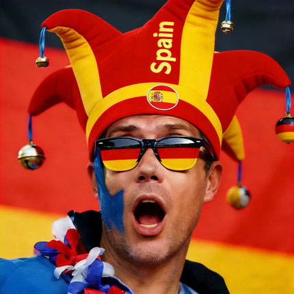 World Cup Nation Fan Jester Hat – International Soccer Supporter Costume Hat with Bells, Country Flag Party Headwear for Match Day Celebrations
