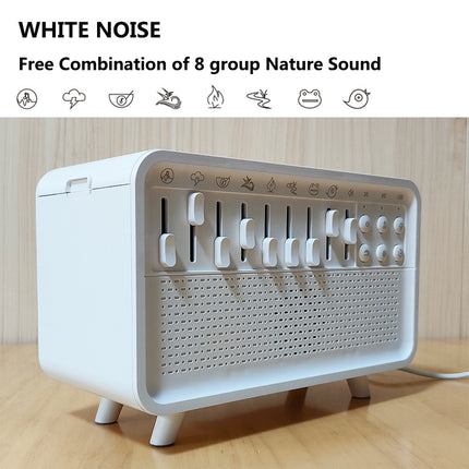 Smart Aroma Diffuser & White Noise Machine – Essential Oil Humidifier with Nature Sounds, Sleep Aid, Ambient Flame Light & Music Speaker