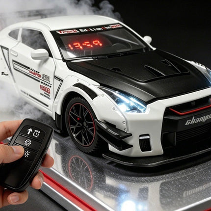 Super Sports Car Alarm Clock – Realistic Supercar Design with Real Engine & Exhaust Sound, LED Digital Clock, Cool Gift for Car Enthusiasts