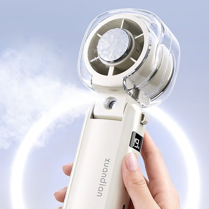 Portable Mist Cooling Fan – Rechargeable Handheld with Water Spray