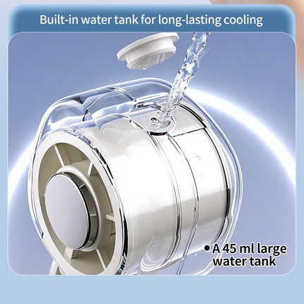 Portable Mist Cooling Fan – Rechargeable Handheld with Water Spray