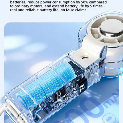 Portable Mist Cooling Fan – Rechargeable Handheld with Water Spray