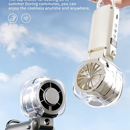 Portable Mist Cooling Fan – Rechargeable Handheld with Water Spray