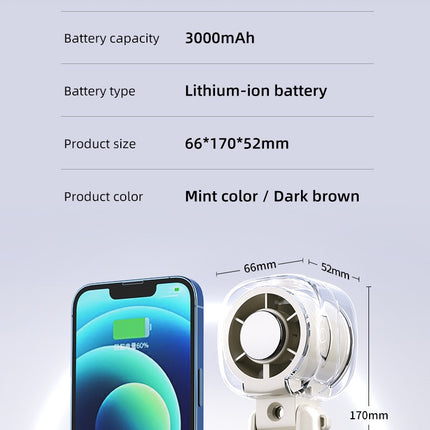 Portable Mist Cooling Fan – Rechargeable Handheld with Water Spray