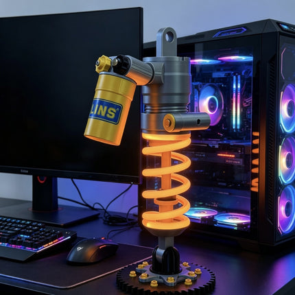 Custom Industrial Suspension Shock Absorber LED Desk Lamp