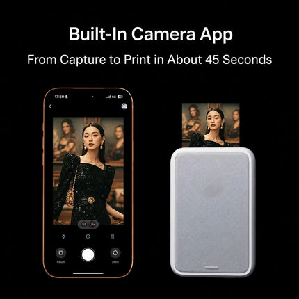Title: MagSnap Magnetic Instant Phone Photo Printer - Portable Bluetooth Zink Sticky Photo Printer for iPhone