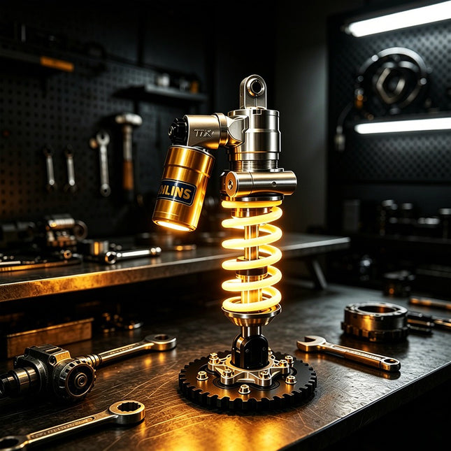 Custom Industrial Suspension Shock Absorber LED Desk Lamp