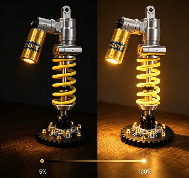 Custom Industrial Suspension Shock Absorber LED Desk Lamp
