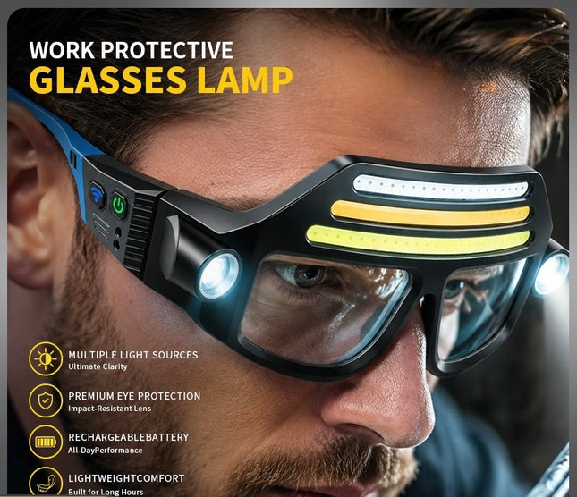 LED Light Glasses – Rechargeable Hands-Free Headlamp