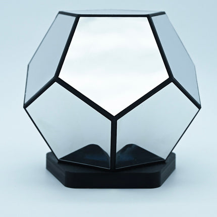 Geometric Infinity Mirror Lamp, Sci-Fi LED Abyss Light, Futuristic Desk Decor (Gaming Room Gift)