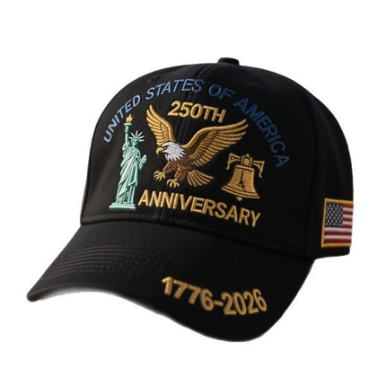 USA 250th Anniversary Baseball Cap – 1776–2026 Patriotic American Flag Hat | Fourth of July Adjustable Dad Cap for Men & Women