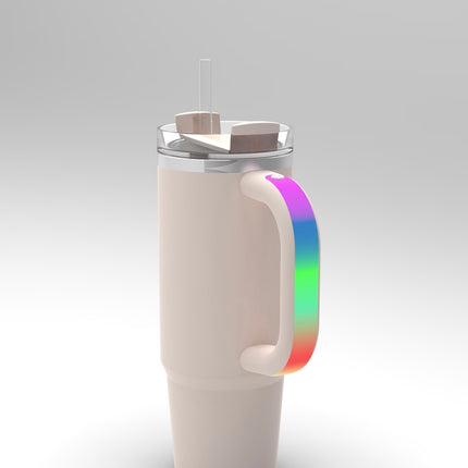 LED Glow Handle for Stanley Cup – RGB Color-Changing Tumbler Grip, Rechargeable Light-Up Handle Accessory for 30oz & 40oz Stanley Tumblers