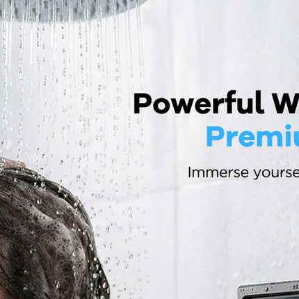 Waterproof Wall-Mount Phone Holder with Built-In Speaker – Touchscreen Shower Phone Case for Bathroom, Kitchen & Hands-Free Streaming