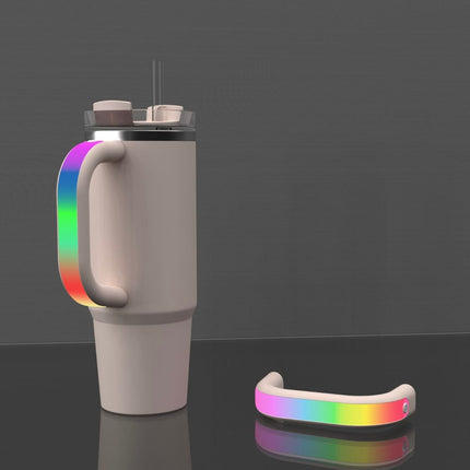 LED Glow Handle for Stanley Cup – RGB Color-Changing Tumbler Grip, Rechargeable Light-Up Handle Accessory for 30oz & 40oz Stanley Tumblers