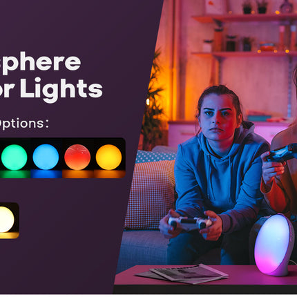 Smart Sunrise Alarm Clock & Wireless Charging Lamp – RGB LED Wake-Up Light, Digital Clock, Bedside Night Light & Phone Charger