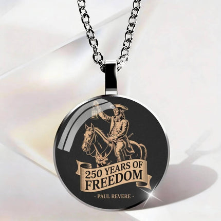USA 250th Anniversary Necklace, Patriotic Eagle Pendant, Independence Day Jewelry
