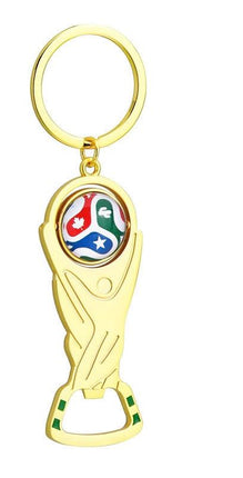 2026 World Cup Keychain Bottle Opener Gold Trophy