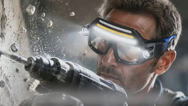 LED Light Glasses – Rechargeable Hands-Free Headlamp